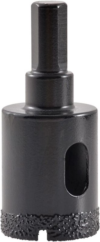 Beijiyi - Diamantbohrer für gelötete Kernlochsäge 25 mm, Hohllochschneider für Glas, Porzellan, Fliesen, Marmor, Keramik...