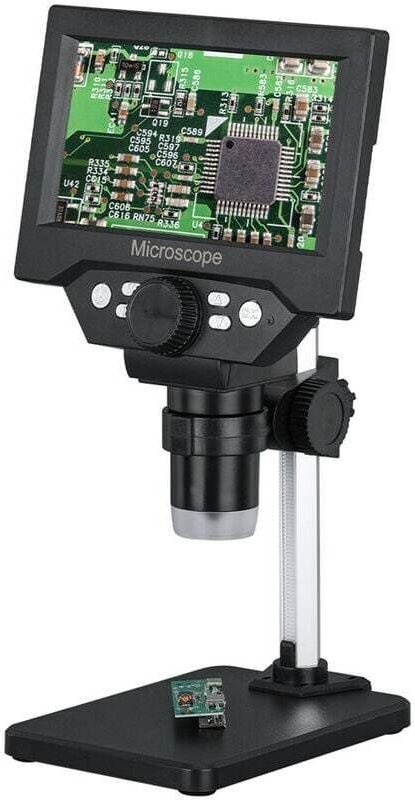 Elektronisches Mikroskop mit 5,5-Zoll-LCD-Bildschirm, 10 Megapixel, Industriemikroskope, digitale elektronische Wartungs...