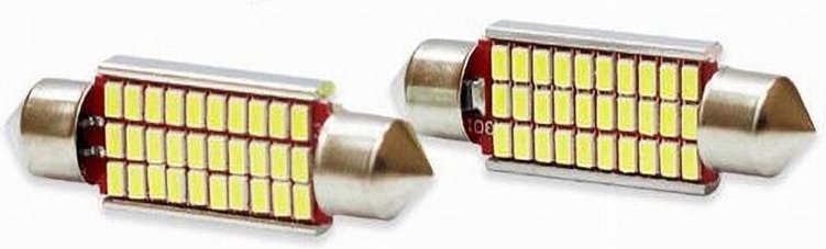 Maxtech - Trade Shop - positionslampen SV8.5 12V 30LED 39MM 8W L-P052 ultra hell canbus -