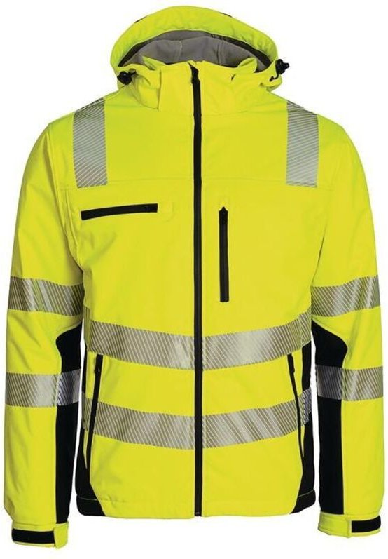 Winter-Warnschutzsoftshelljacke Größe xl gelb-schwarz