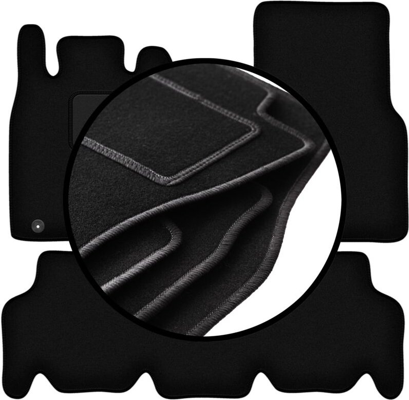 Komplettset Veloursmatten für: Mercedes W168 mit Fließheck (1997-2004)