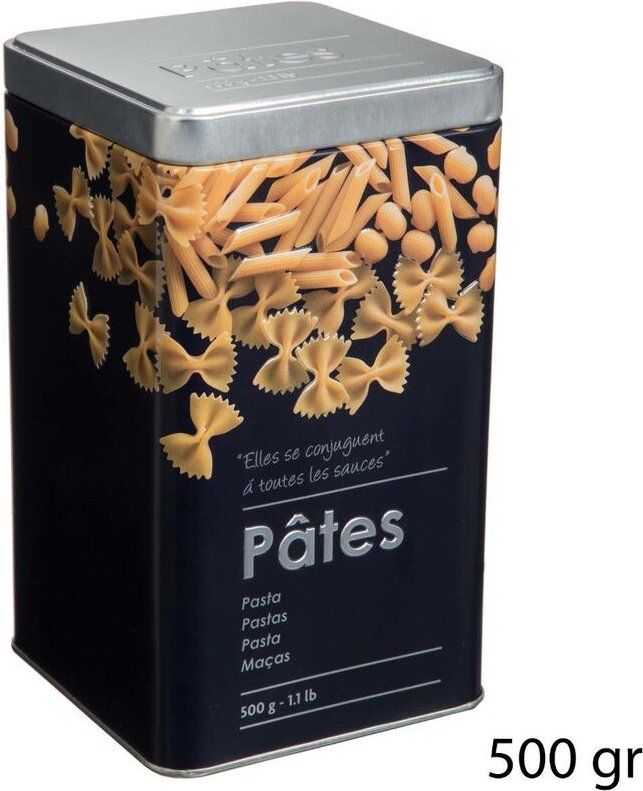 5five Simply Smart - Nudelbox black edition schwarz metall 500g - 5five