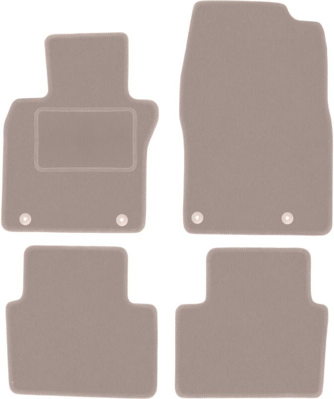 Beige Velours-Fußmatten für: Mazda CX30 / CX-30 Crossover (2019-)