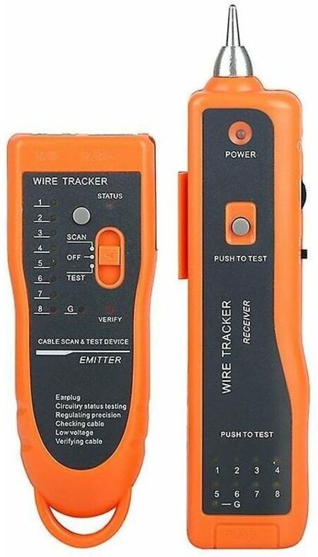 Jalleria - Kabeltester, Xq-350 Hochwertiger und nützlicher LAN-Netzwerkkabeltester, Rj11 Rj45 Line Finder Wire Tracker (...
