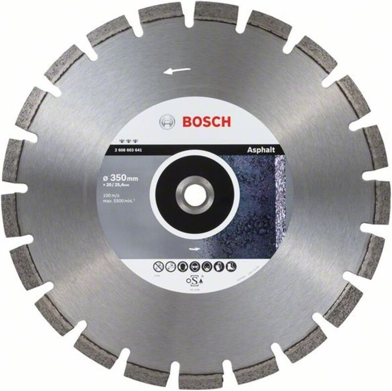 Bosch - Diamanttrennscheibe Best for Asphalt, für Tischsägen, ø 350 mm