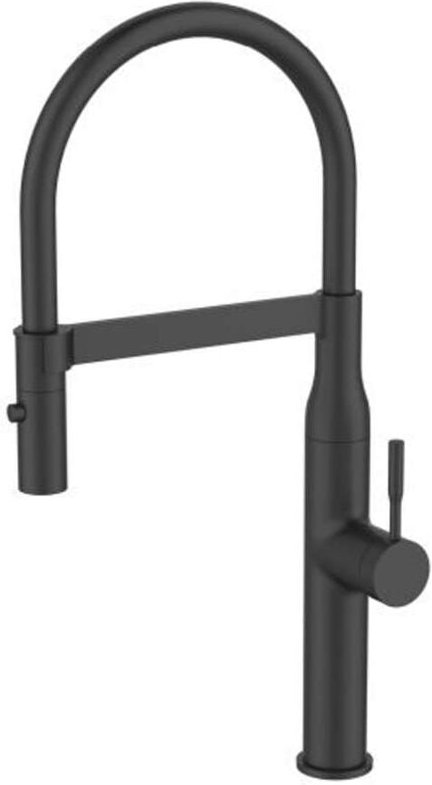 Mirage - Spültischarmatur mit flexiblem Arm und Brause, schwarz matt 1150893 - Alveus