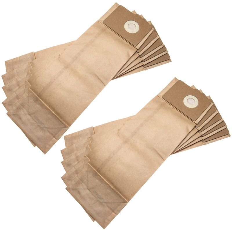 10x Staubsaugerbeutel kompatibel mit Nilfisk gu 12 smu, gu 305, gu 305 Dual, gu 355, gu 355 Dual Staubsauger - Papier, 4...