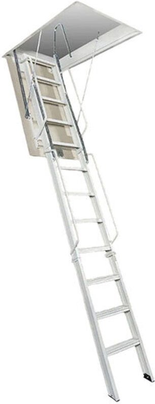 Echelle Direct - Klappbare Leiter aus Stahl - 2.65 bis 3.00m -Trichter 180x70cm - ACI-TRE300/180-70