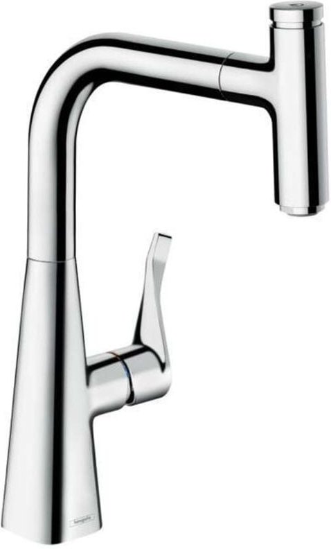 Thumbnail - Metris Select - Spültisch Einhebelmischer 240 mit ausziehbarem Auslauf, verchromt 14857000 - Hansgrohe
