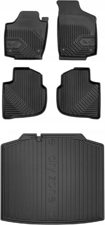 Thumbnail - SET 77 Fußmatten und Matten Skoda Rapid Spaceback Schrägheck 2013-2019