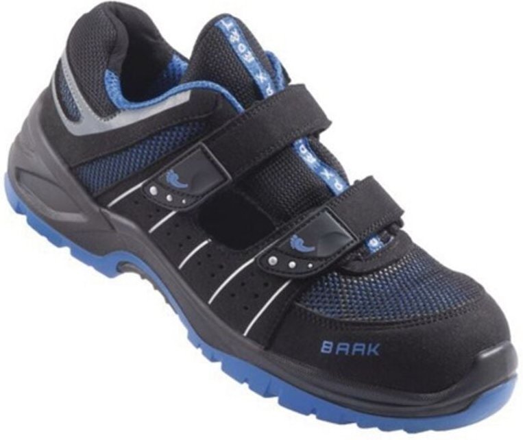 Baak Sicherheitssandale 7228 Harry S1 ESD SRC DGUV W 13 Gr. 47 XW schwarz