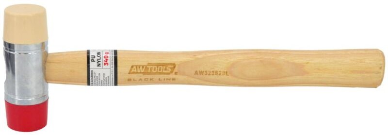 Awtools młotek blacharski trzonek drewniany 315mm 340g schwarze Linie