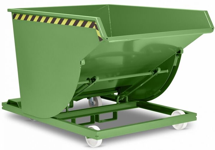 RR Industrietechnik Spänekipper Typ RSK-S-100 1580x1640x1060mm 1000dm³ RAL 6011 Resedagrün