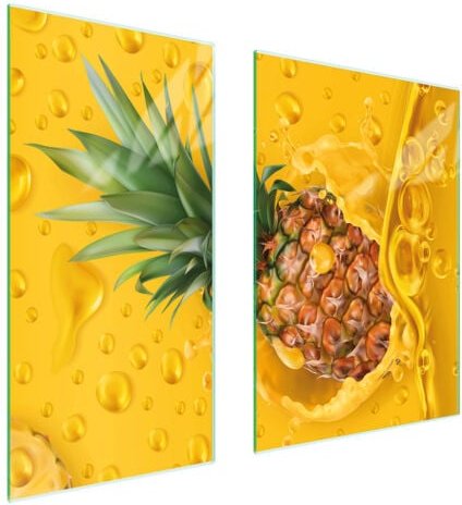 GLASSCHUTZPLATTE 75x52 ANANAS