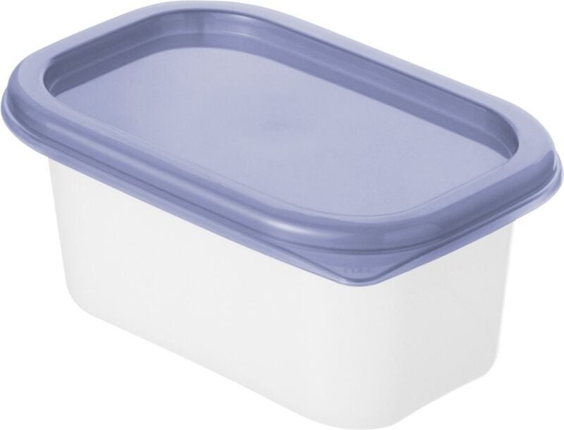 Rotho - Gefrierdosen-Set Domino 4 x 0,2 l blau Frischhaltedose Kühlschrankdose Vorratsdose