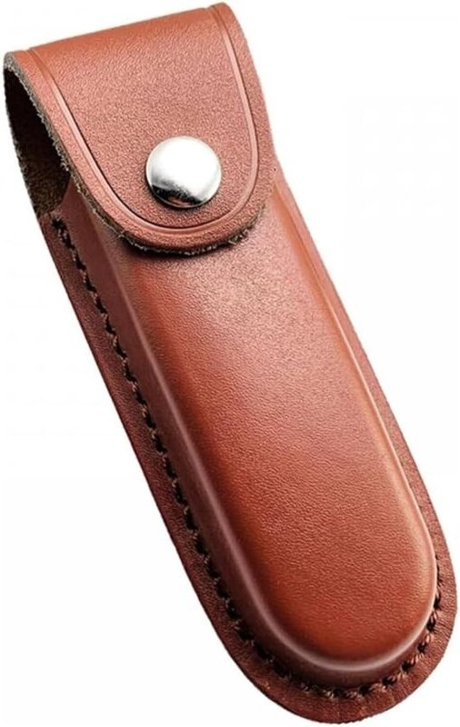 Lntyq Messerscheide aus Leder, Messerscheidenholster, Jagdmesserscheide, Taschenmesserscheide mit Schnappverschluss, Gür...
