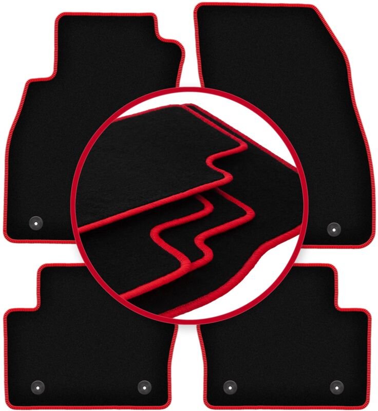 CARLUX-RED Autofußmatten für: Opel Insignia A FL Limousine, Liftback, Kombi (2013-2017)