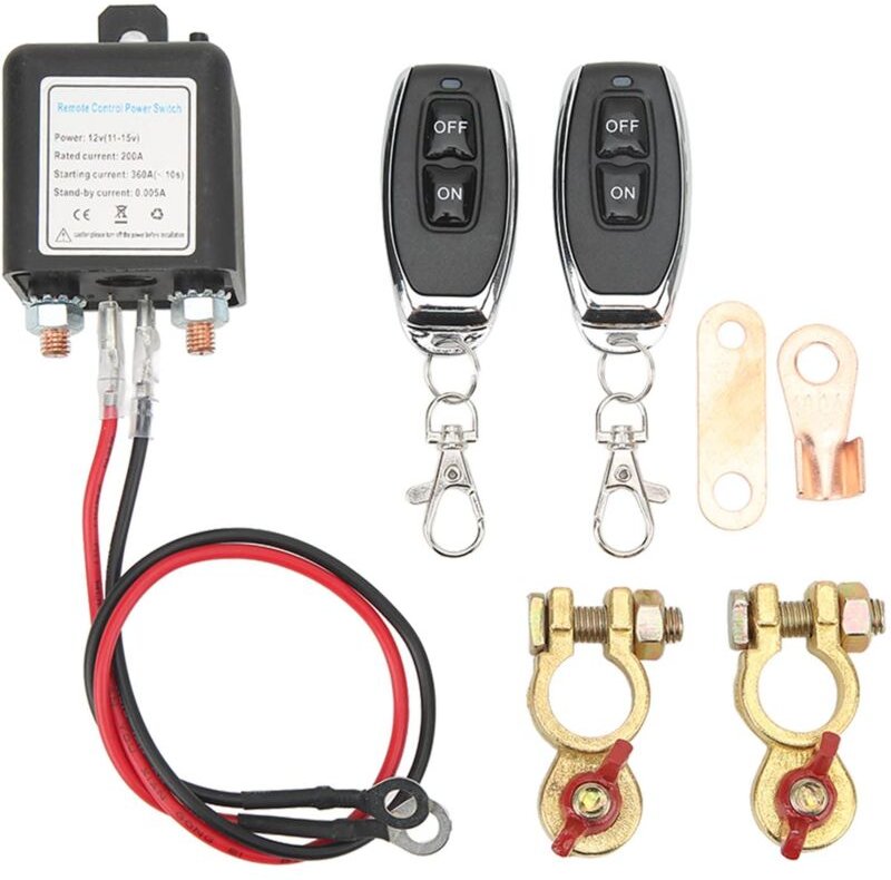 Fernbatterie-Trennschalter, dc 12 v Auto-Trennschalter, Diebstahlsicherung, Hauptleistungsschalter mit ferngesteuertem K...