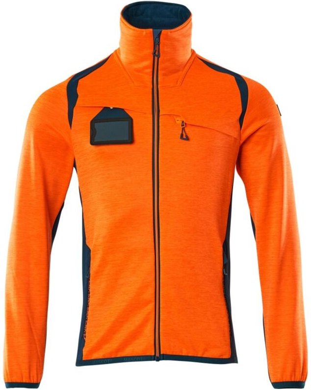 Mascot Fleecepullover mit Reißverschluss 19403 Gr. L hi-vis orange/dunkelpetroleum
