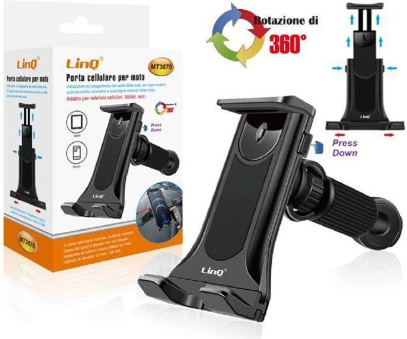 Thumbnail - Trade Shop Traesio - Trade Shop - motorradhalterung halterung für smartphone 360° drehung MT3670 -
