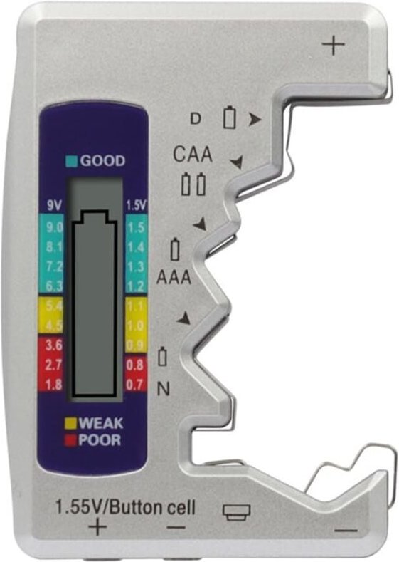 Universal-Digital-Batterietester, Digital-Batterieprüfer, für AA AAA CDN 9V 1,5V Knopfzellenbatterie