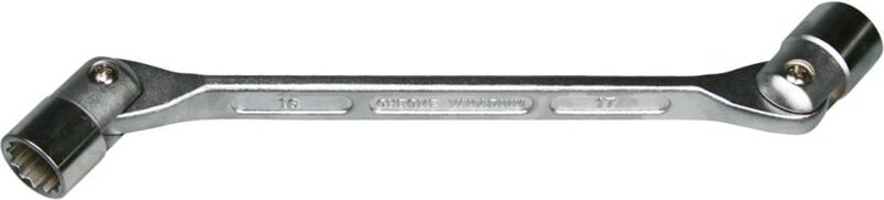 00943SB Doppelgelenk- schlüssel 12 x 13 mm - Sw-stahl