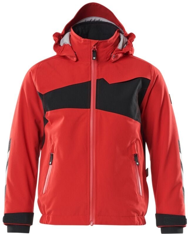 Accelerate Winterjacke für Kinder mit cli Futter, atmungsaktiv, wind- und wasserabweisend Gr. 128 verkehrsrot/schwarz - ...