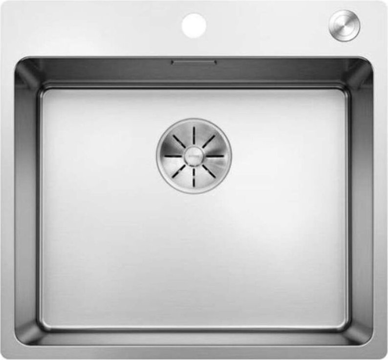 Blanco - Andano 500 - Spüle, 54x50 cm, mit Exzenterbedienung PushControl, Edelstahl 525245