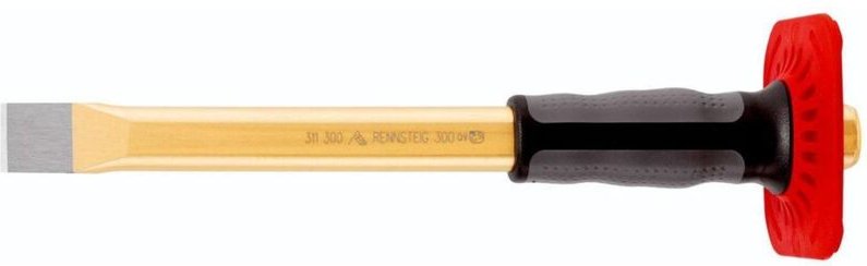 Handmeißel, mit Handschutz, flach, 26x300mm