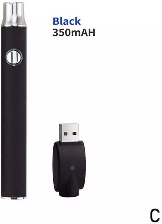 Tragbarer elektrischer Lötkolben mit 510-Gewinde von Ulisem mit USB-Ladegerät (350 mAh, Schwarz)