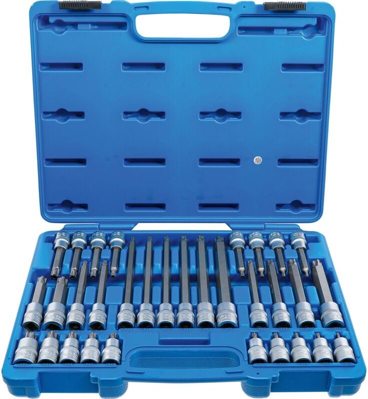 Bgs Technic - Bit-Einsatz-Satz Antrieb Innenvierkant 12,5 mm (1/2') TPS-Profil (für Torx Plus) mit Bohrung TPS20 - TPS70...