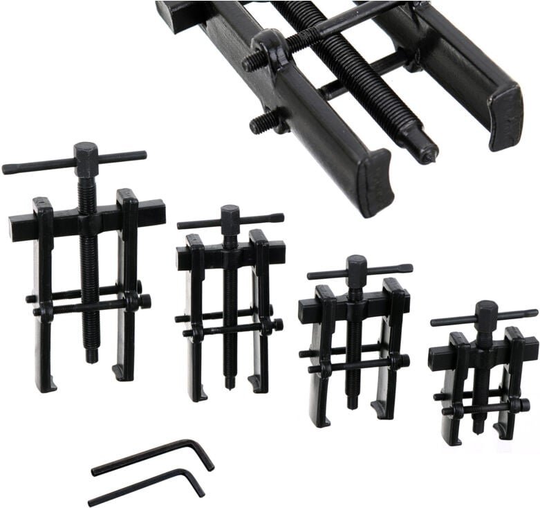 Geschraubter Doppelarm-Lagerabzieher-Satz 4 Stk. 2 3 4 6 Zoll Demontage