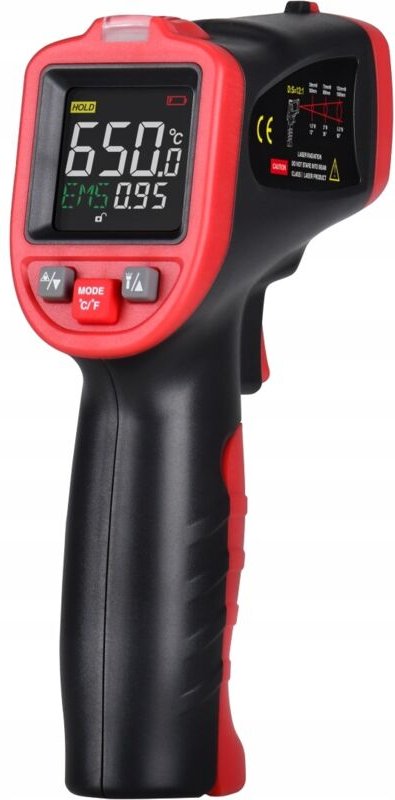 Berührungsloses Laserthermometer Pyrometer -50 +650°c