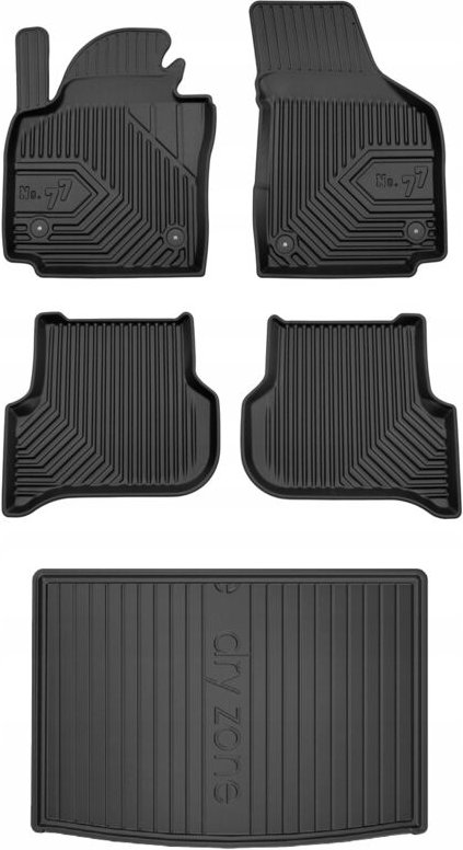 SET 77 Fußmatten und Fußmatten VW Golf Plus 2005-2014 g