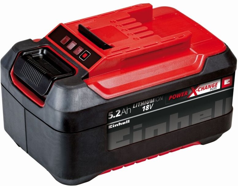 Original Einhell System Akku Power X-Change Plus (Lithium Ionen Akku, 18 v, 5,2 Ah, passend für alle Power X-Change Gerä...