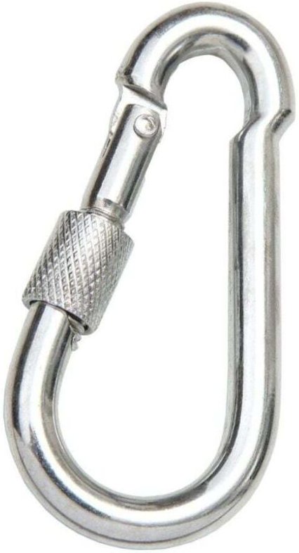 Conacord - Karabinerhaken 8x80 mm Karabiner Haken Schraubkarabiner Feuerwehrhaken