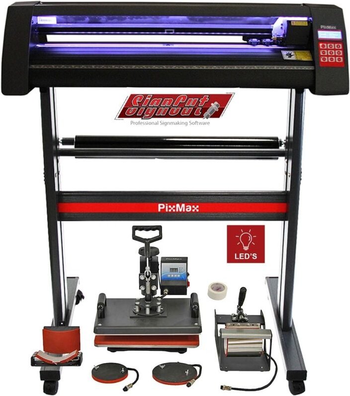 Monster Shop - Vinyl Schneideplotter led Plotter 5 in 1 Transferpresse Hitzepresse Software