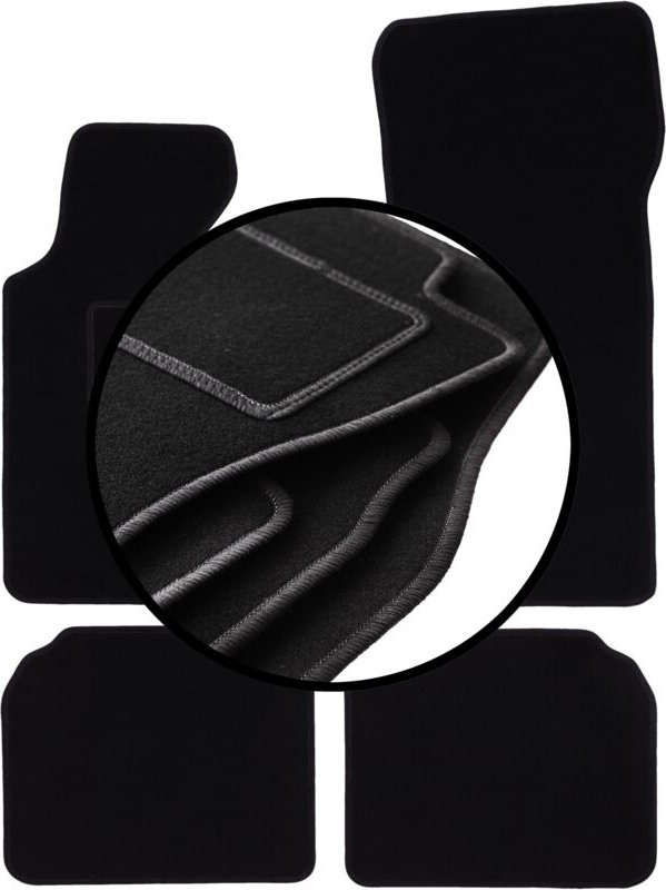 Komplettset Veloursmatten für: BMW 7 E32 Limousine (1986-1994)