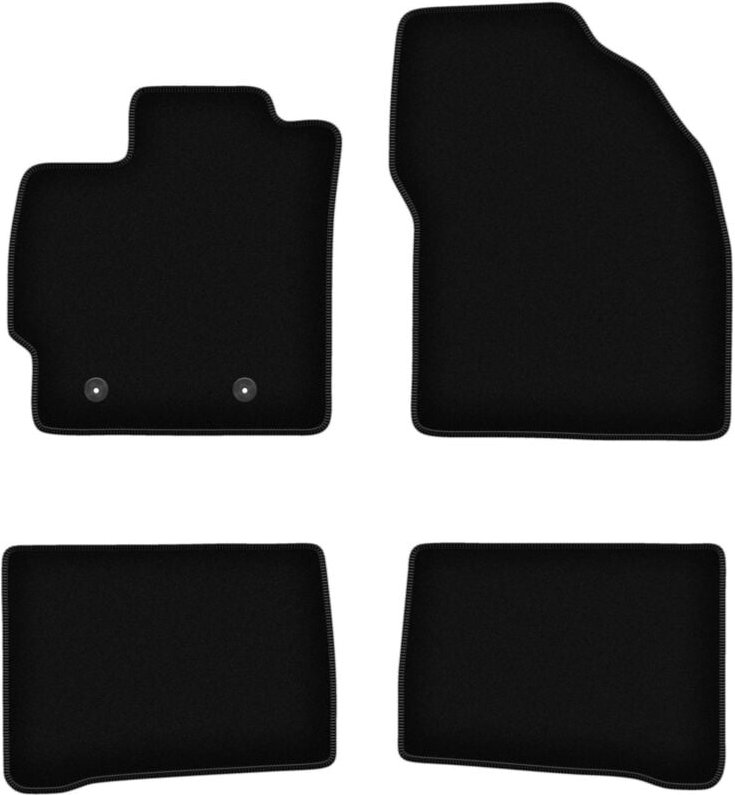 BASIC schwarze Veloursmatten für: Toyota Prius III Fließheck (2009-2011)