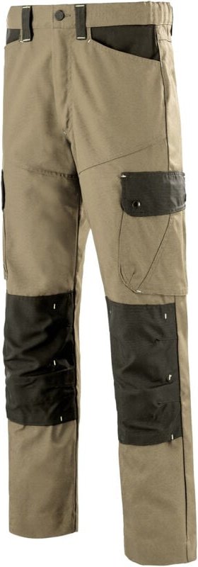 Thumbnail - Arbeitshose CRAFT WORKER SAVANE/Schwarz XS - DE(36-38)