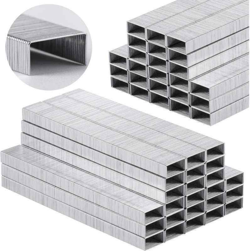 Bluedeer - Heftklammern 24/6, 1000 Stück Tackerklammern Tackernadeln Heftklammern für Bürotacker 24/6 verzinkt