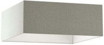 Rendl Light - Schirm tempo 50/19 Schirm Chintz hellgrau /pvc weiss max. 23W