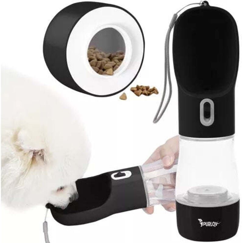 Flascheflasche mit napf fur hund purlov 21033 8