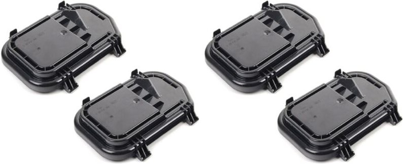 Tlily - 2 Paar Scheinwerfer Staubschutzhülle Rückabdeckung Scheinwerferdichtung für A6 A6L C6 S6 2005-2011 4F0941158 4F0...