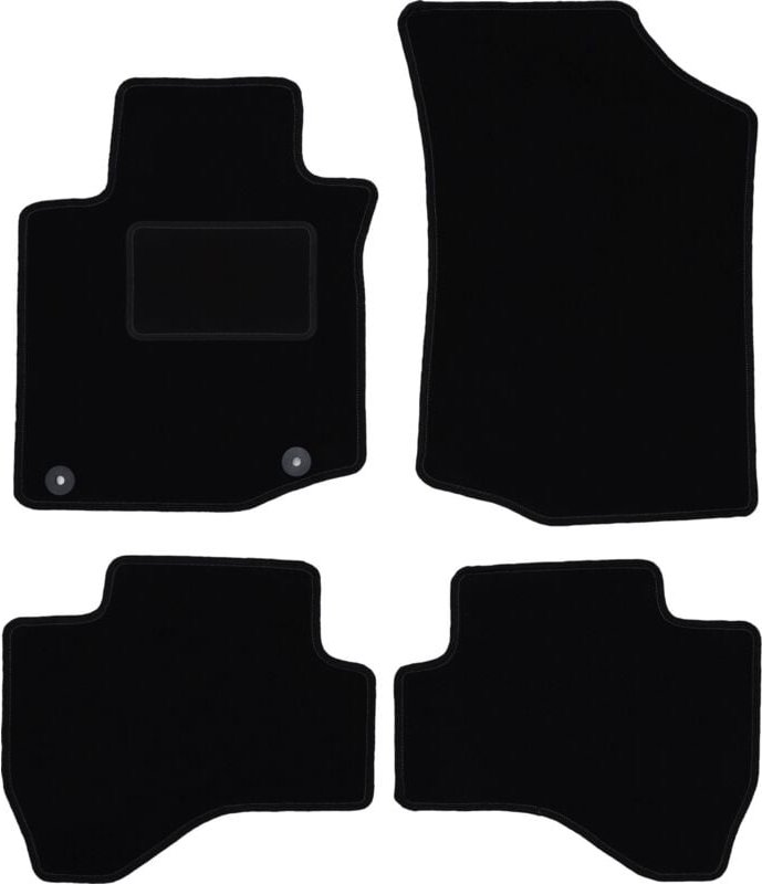 Schwarze Veloursmatten für: Citroen C1 II Fließheck (2014-)