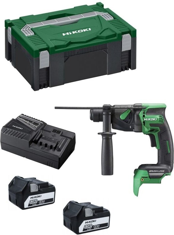 Bohrhammer HIKOKI DH18DPBWPZ (2 x 5,0 Ah + UC18YFSL + Koffer HSCII)