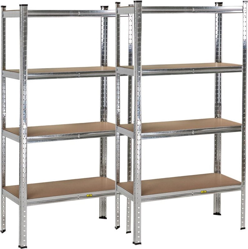 Steckregal Kellerregal Lagerregal Universalregal Regal Doppelt 8 Böden je 65 kg