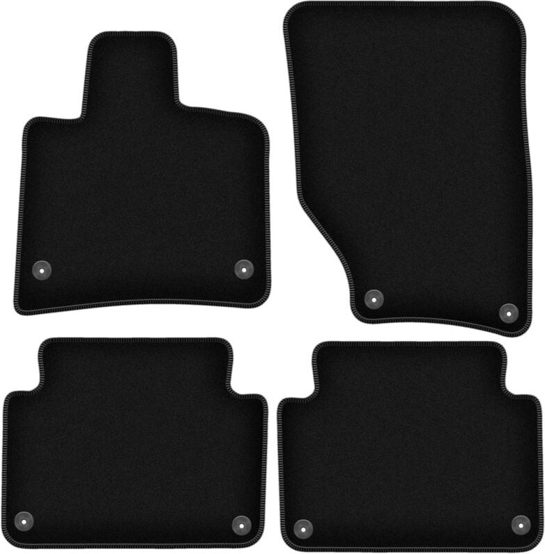BASIC schwarze Veloursmatten für: Audi Q7 I 4L SUV (2005-2015)