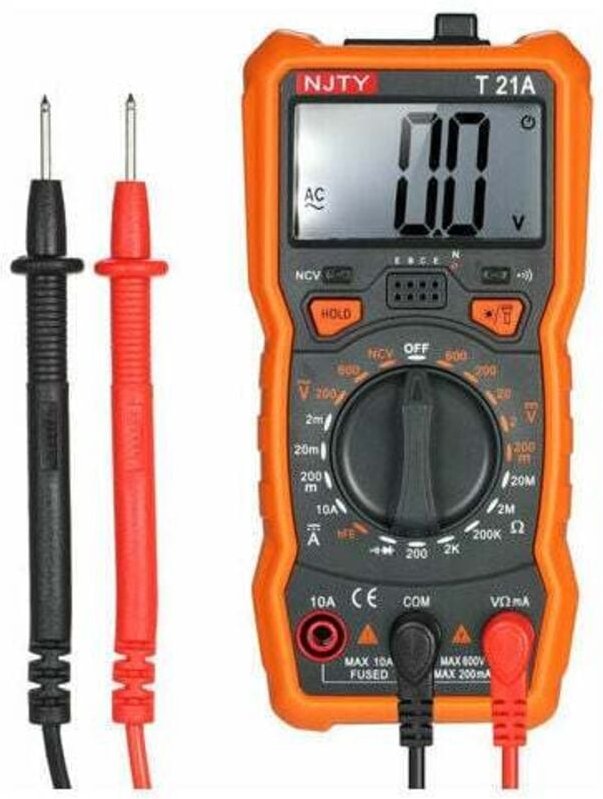 NJTY Mini berührungsloses Digitalmultimeter 1999 Zählungen, mit magnetischer Adsorption, hintergrundbeleuchtetem LCD und...