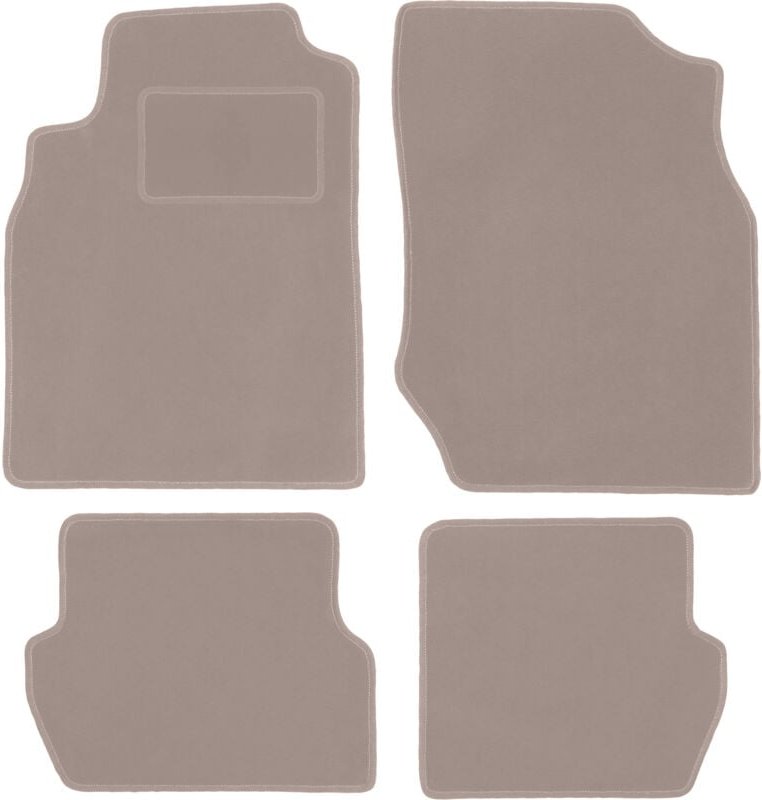 Beige Veloursmatten für: Nissan Almera N16 Fließheck (2000-2006)